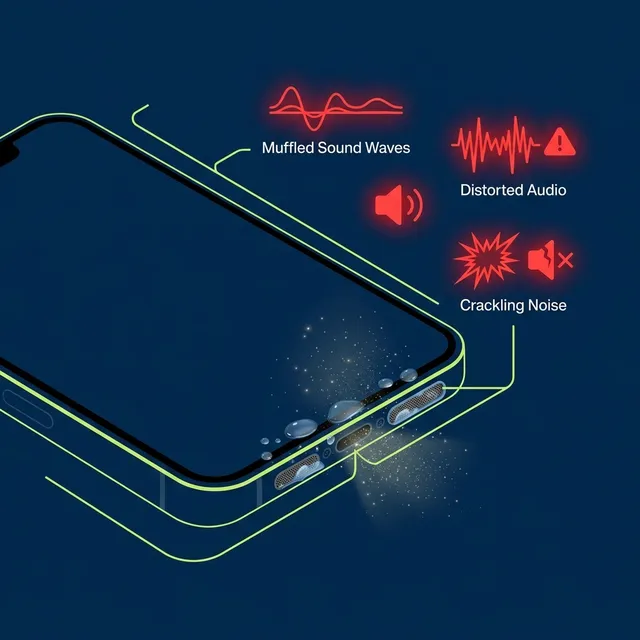 Diagnosing the causes of a muffled phone speaker